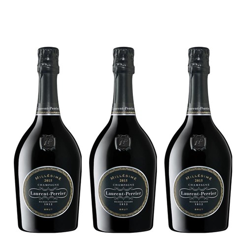 Magnum of Laurent Perrier Brut 2015 Vintage Champagne 1.5L Case of 3